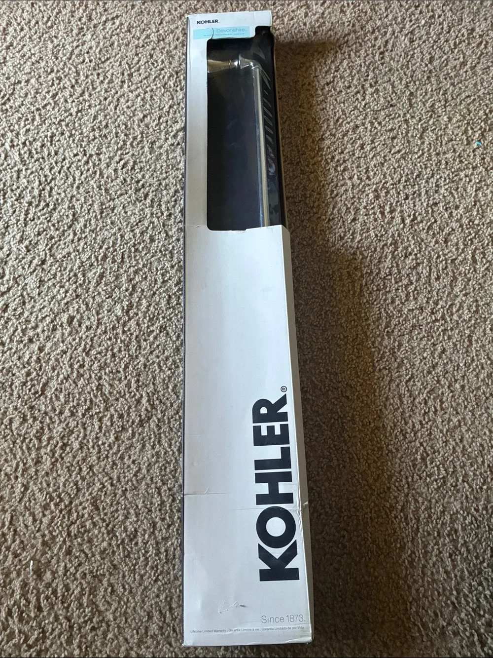 KOHLER Black Bath Towel Bar - Sleek Wall-Mounted Accessory
